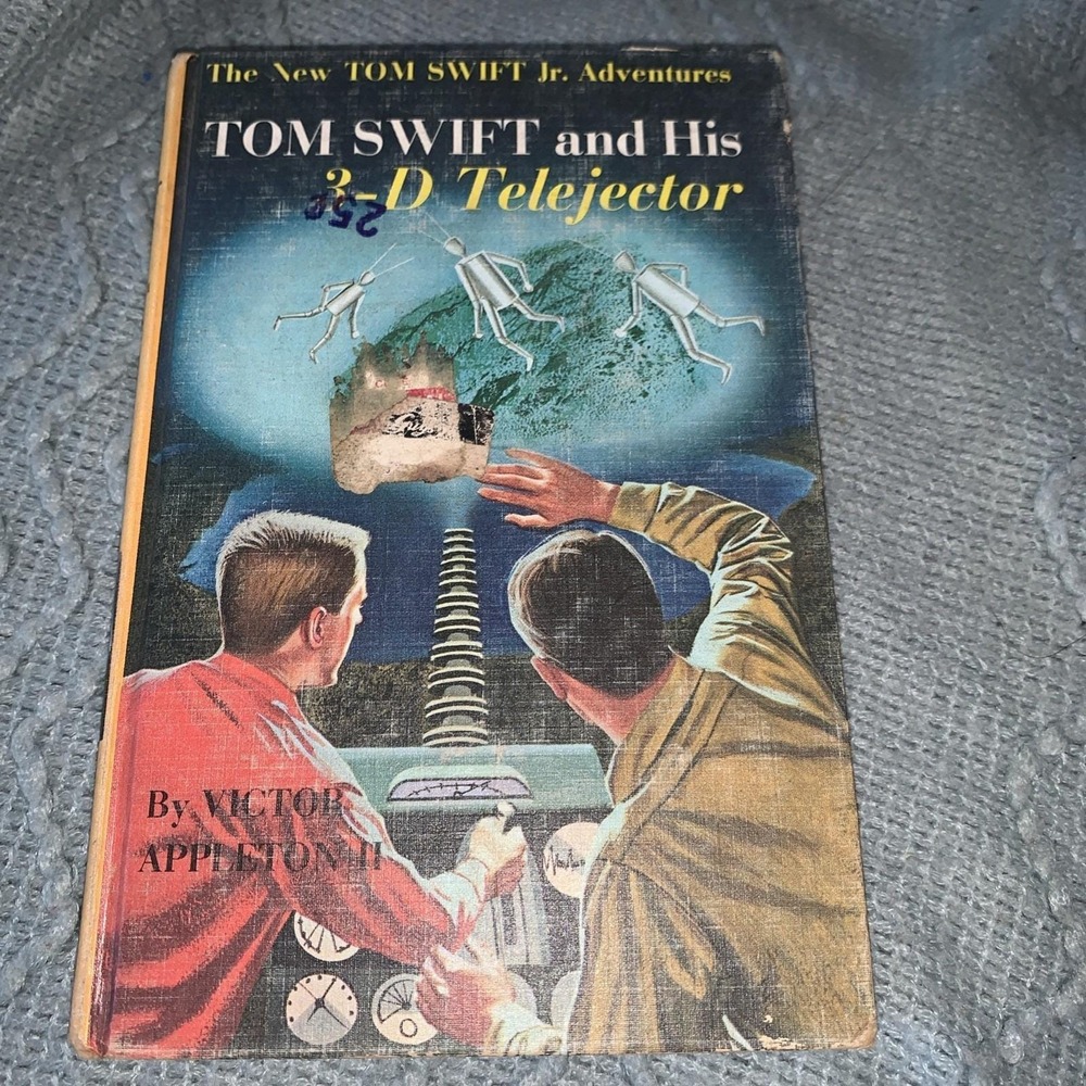 TOM SWIFT And His 3-D Telejecter Victor Appleton II Yellow Spine 1964 Vintage 24